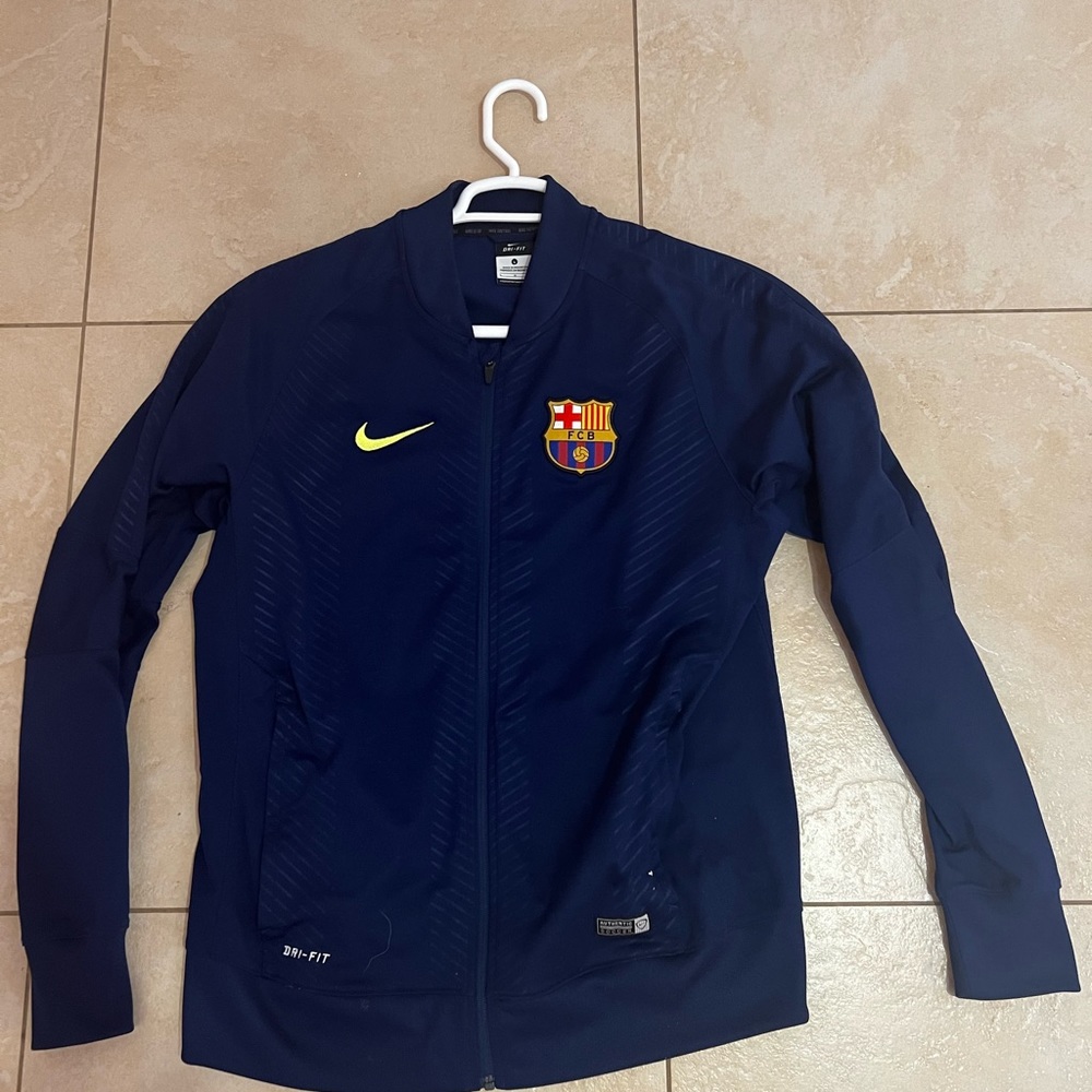 Nike FC Barcelona Barca Men's Soccer Track Zip Up